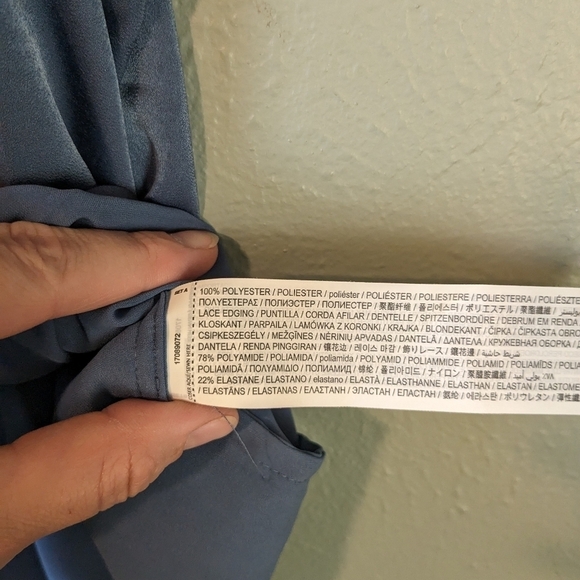 MNG Satin Button Front Lace Cami Top Size M - Picture 6 of 6